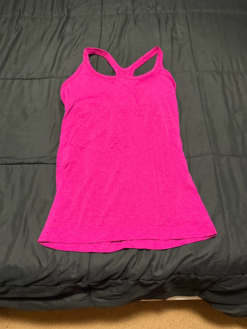Bright Pink Ribbed Tank Top lululemon